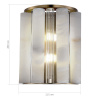 ST LUCE SL1516.301.02 Светильник настенный ST-Luce Бронза, Прозрачный/Белый алебастр G9 2*5W ДИЛАЙТ