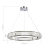 ST LUCE SL1622.113.01 Люстра подвесная ST-Luce Хром/Прозрачный LED 1*68W 4000K ТИВОЛИ
