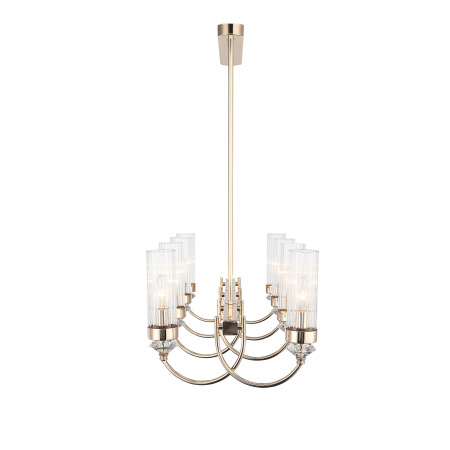 ST LUCE SL1402.223.08 Люстра подвесная ST-Luce Золото/Прозрачный E14*8 40W ЭЛЕГРА