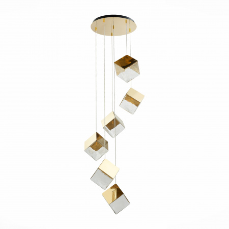 ST LUCE SL1182.203.06 Светильник подвесной ST-Luce Золотистый/Прозрачный, Золотистый G9 6*5W РИЕЛЛО