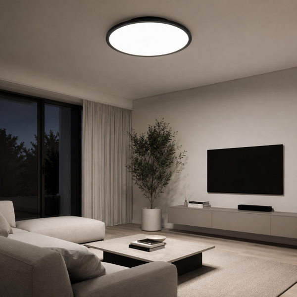 EVOLUCE SLE1811-402-01 Светильник потолочный Черный/белая LED 1*42W 4000K ТАССЕН