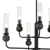 ST LUCE SL1244.403.06 Светильник подвесной ST-Luce черный/прозрачный E14 6*40W МЕДЕА