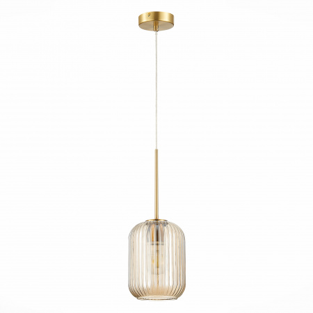 ST LUCE SL1154.333.01 Светильник подвесной ST-Luce Латунь/Коньячный E27 1*60W ГРАН