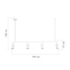 ST LUCE SL1213.503.04 Светильник подвесной ST-Luce Белый/Белый GU10 4*5W 4000K КЕНДО
