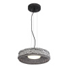 ST LUCE SL6143.413.01 Светильник подвесной ST-Luce черный/дымчатый LED 1*15W 4000K АНТИК