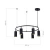 ST LUCE SL1213.403.06 Светильник подвесной ST-Luce Черный/Черный GU10 6*5W 4000K КЕНДО