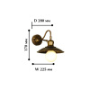 Настенный светильник Favourite Light Magrib 1214-1W