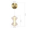 ST LUCE SL6136.201.01 Светильник настенный ST-Luce золото/коньячный LED 1*6W 3000K СПАЙН