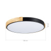EVOLUCE SLE201342-01 Светильник потолочный Черный, Светлое дерево/Белый LED 1*40W 3000K/4000K/6000K ДЕЛИА