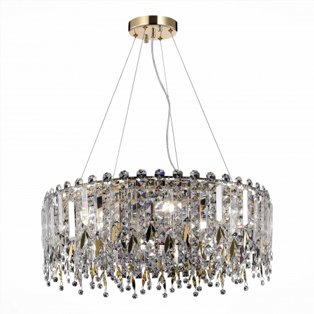 ST LUCE SL1655.203.08 Люстра подвесная ST-Luce Золотистый/Прозрачный E14 8*40W ДЕЗИО