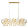 ST LUCE SL6240.203.08 Светильник подвесной ST-Luce золотистый/Прозрачный, янтарный E14 8*60W ТЕНДЕРО