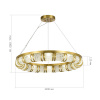 ST LUCE SL6011.313.01 Светильник подвесной ST-Luce Латунь/Прозрачный LED 1*65W ЭСМЕ