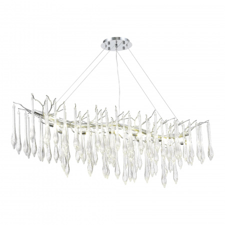 ST LUCE SL1660.113.12 Светильник подвесной ST-Luce Хром/Хром, Прозрачный G9 12*5W 4000K ТРИФОНИ