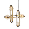 ST LUCE SL1201.203.04 Светильник подвесной ST-Luce Бронзовый/Коньячный G9 4*5W ЦИРКОНО