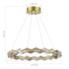 ST LUCE SL6009.203.01 Люстра подвесная ST-Luce Золотистый/Прозрачный,Янтарный LED 1*30W 3000K ДИАМАНТА