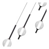 ST LUCE SL6120.403.04 Светильник подвесной ST-Luce Черный/Прозрачное кракелированное стекло LED 4*8,5W 3000K ПИК