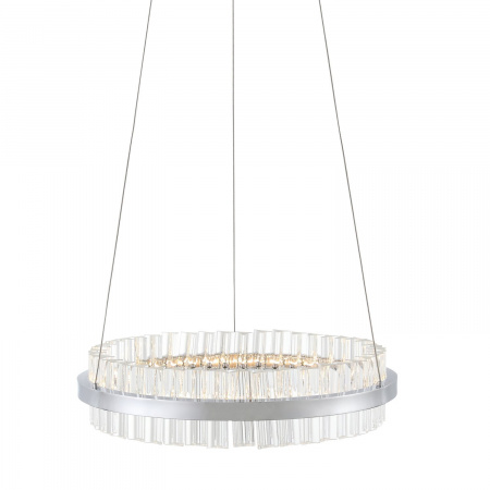 ST LUCE SL383.103.01 Светильник подвесной ST-Luce Хром/Хром, Прозрачный LED 1*34W 3000K КЕРИО