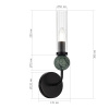 ST LUCE SL1244.401.01 Светильник настенный ST-Luce черный/прозрачный E14 1*40W МЕДЕА