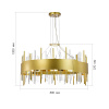 ST LUCE SL1633.203.16 Люстра подвесная ST-Luce Матовое золото/Матовое золото,Прозрачный E14 16*40W ОЛЬВЕРА