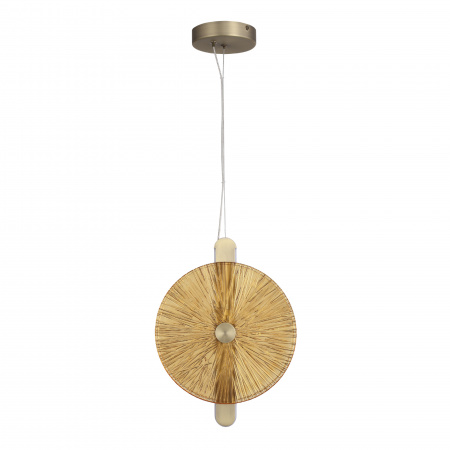 ST LUCE SL6141.313.01 Светильник подвесной ST-Luce бронза/янтарь LED 1*11W 4000K АЗИО