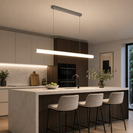 ST LUCE SL439.503.01 Светильник подвесной ST-Luce Белый/Белый LED 1*24W 4000K Подвесные светильники