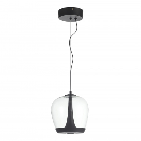 ST LUCE SL6014.423.01 Светильник подвесной ST-Luce Черный/Прозрачный, Черный LED 1*17W 3000K РИПЛ