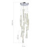 ST LUCE SL6205.103.09 Светильник подвесной ST-Luce Хром/Прозрачный LED 1*99W 4000K ЭЛИКА