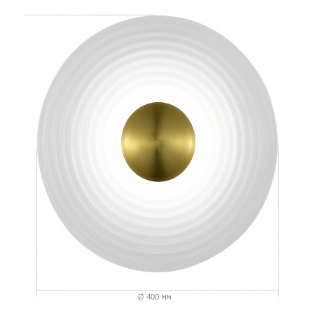 ST LUCE SL6125.311.01 Светильник настенный ST-Luce Латунь/Прозрачный LED 1*6W 3000K МУН