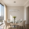 ST LUCE SL1622.183.01 Люстра подвесная ST-Luce Хром/Прозрачный LED 1*52W 4000K ТИВОЛИ
