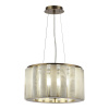 ST LUCE SL1516.303.06 Светильник подвесной ST-Luce Бронза, Прозрачный/Белый алебастр E14 6*40W ДИЛАЙТ