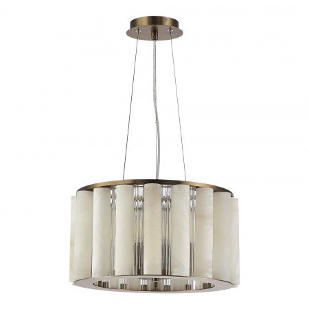 ST LUCE SL1516.303.06 Светильник подвесной ST-Luce Бронза, Прозрачный/Белый алебастр E14 6*40W ДИЛАЙТ