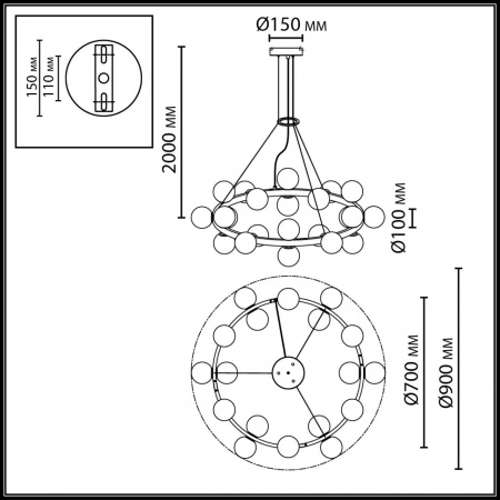 Подвесной светильник ODEON LIGHT MIDCENT 7109/24