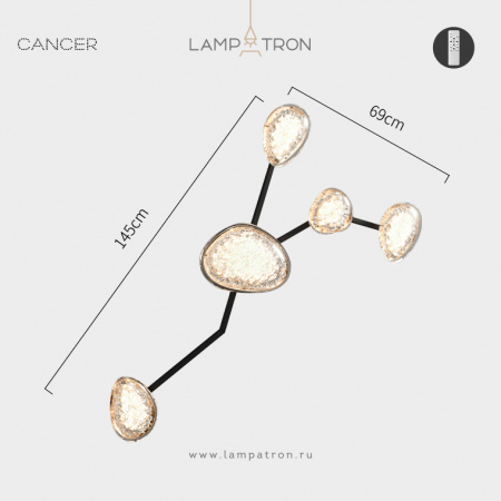 Настенный светильник Lampatron EVIAN ZODIAC, Модель Cancer (Рак)