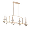 ST LUCE SL1405.223.08 Люстра подвесная ST-Luce Латунь/Латунь, Прозрачный E14 8*40W ЭЛЕГАНС