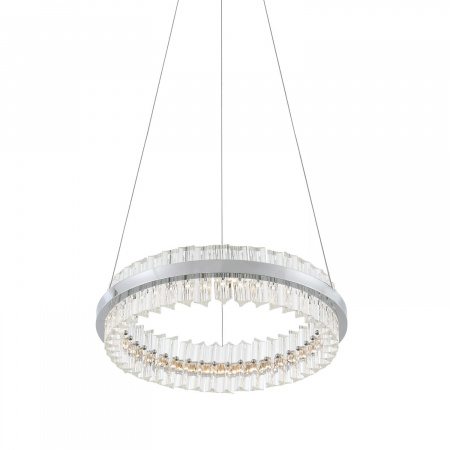 ST LUCE SL383.103.01 Светильник подвесной ST-Luce Хром/Хром, Прозрачный LED 1*34W 3000K КЕРИО