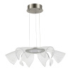 ST LUCE SL6235.103.20 Светильник подвесной ST-Luce Никель/Прозрачный LED 1*20W 4000K ФИЕРА