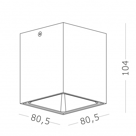 ST LUCE ST168.402.01 Светильник потолочный Черный GU10 1*50W IP20 L82,5xW82,5xH104 220V Без ламп Накладные светильники
