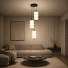 ST LUCE SL6121.403.03 Светильник подвесной ST-Luce Черный/Белый LED 3*7,5W 3000K ТАЛИСМАН