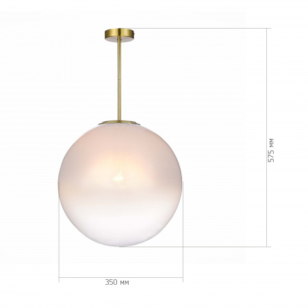 ST LUCE SL1190.222.01 Светильник потолочный ST-Luce Золотистый/Прозрачно-белый E27 1*60W КАССИУС