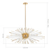 ST LUCE SL1097.203.09 Светильник подвесной ST-Luce Французское золото G9 9*5W КАЛЛИО