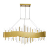 ST LUCE SL1633.213.08 Люстра подвесная ST-Luce Матовое золото/Матовое золото,Прозрачный E14 8*40W ОЛЬВЕРА