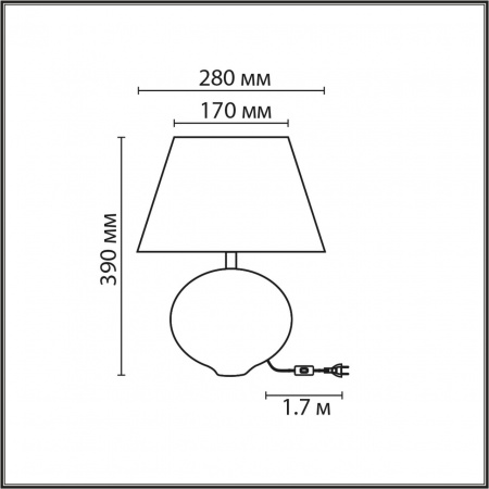 Настольная лампа LUMION MODERNI 8139/1T