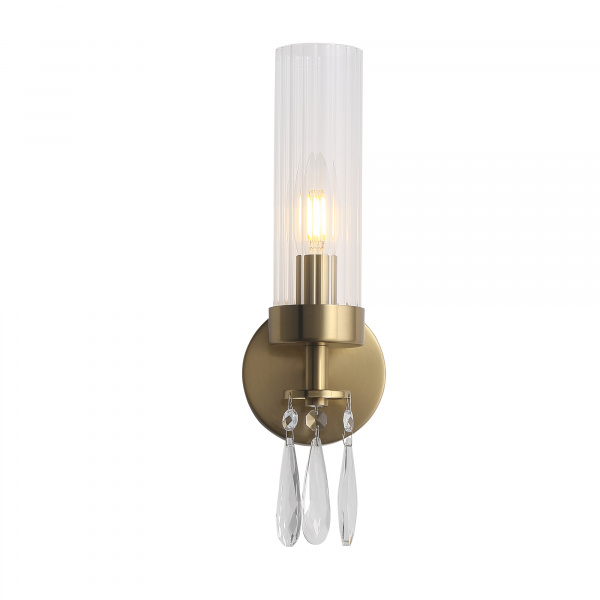 ST LUCE SL1400.301.01 Светильник настенный ST-Luce Латунь/Прозрачный E14*1 40W ИЛЛЮМИА
