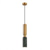 ST LUCE SL1192.363.01 Светильник подвесной ST-Luce Латунь/Латунь, Зеленый GU10 1*5W 4000K ПРИЕТТИ