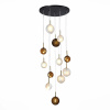 ST LUCE SL1183.543.12 Светильник подвесной ST-Luce Латунь/Черный, Белый G4 12*5W ФОЛИНЬО