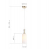 ST LUCE SL1402.253.01 Светильник подвесной ST-Luce Золото/Белый E14*1 40W ЭЛЕГРА