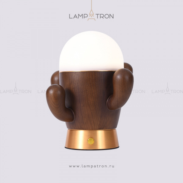 Настольная лампа Lampatron TEXAS. Размер M. Цвет Темное Дерево