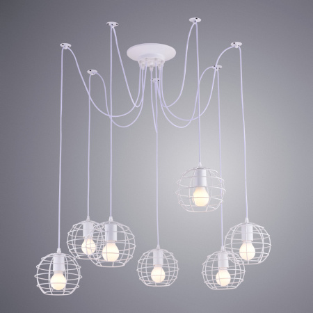 Подвесная люстра Arte Lamp SPIDER A1110SP-7WH