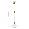 ST LUCE SL6117.213.02 Светильник подвесной ST-Luce Латунь/Золотой, Прозрачный LED 2*3W 3000K ТАККЕ