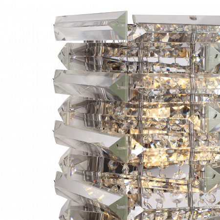 ST LUCE SL6137.101.02 Светильник настенный ST-Luce никель/прозрачный E14 2*40W СТРОЦЦИ